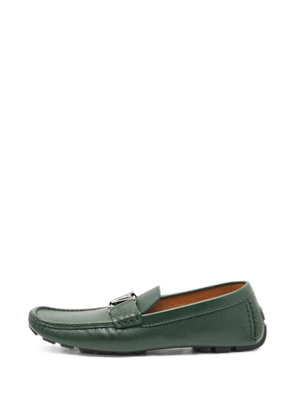 Louis Vuitton Pre-Owned Monte Carlo leather loafers - Green