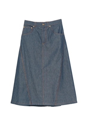 Moschino A-line midi skirt - Blue