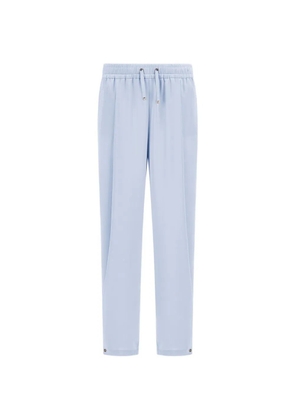 Herno Resort satin-finish straight trousers - Blue