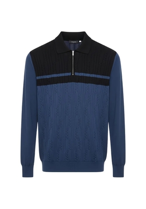Tombolini cable-knit quarter-zip sweater - Blue