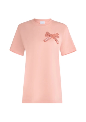 Patou bow-detail T-shirt - Pink