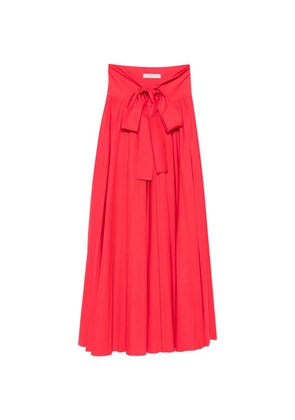 Philosophy Di Lorenzo Serafini bow-detail pleated maxi skirt - Red