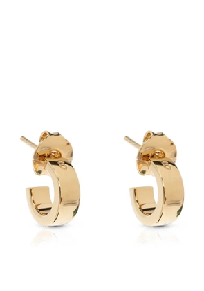 MM6 Maison Margiela logo-engraved hoop earrings - Gold