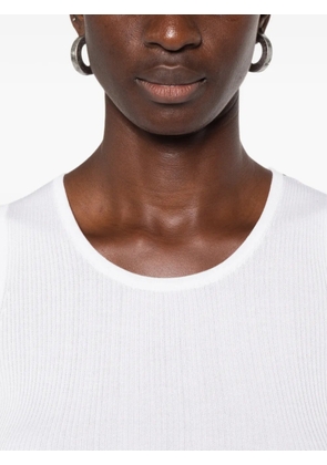 IVORY PARIS Elsa ribbed-knit tank top - Neutrals