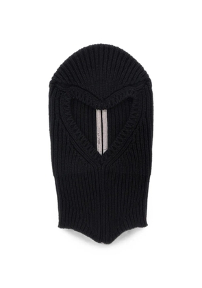Rick Owens ribbed-knit cashmere and wool balaclava - Black