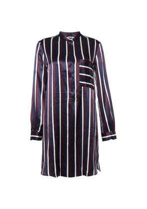 JOSEPH satin college stripe blouse - Purple