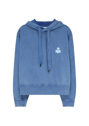 MARANT ÉTOILE logo-print drawstring hoodie - Blue