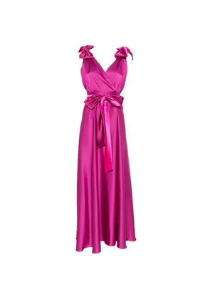 LE RJTANGE bow-detail maxi dress - Pink