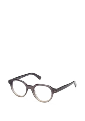 Zegna gradient round glasses - Grey