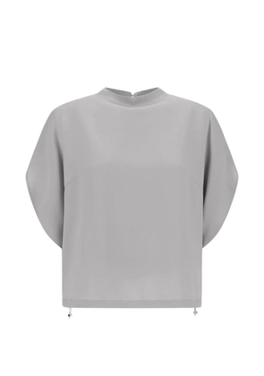 Herno Resort satin-finish blouse - Grey