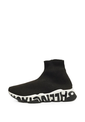 Balenciaga Pre-Owned Speed Graffiti high-top sneakers - Black