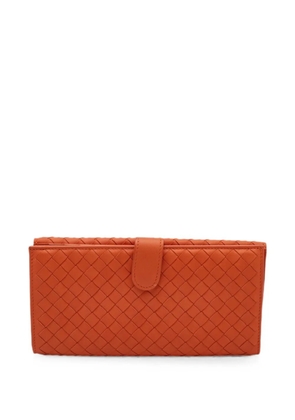 Bottega Veneta Pre-Owned 2008 Intrecciato flap wallet - Orange