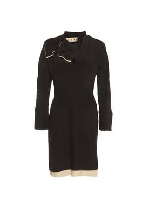 Marni Pre-Owned bow-detail mini dress - Black