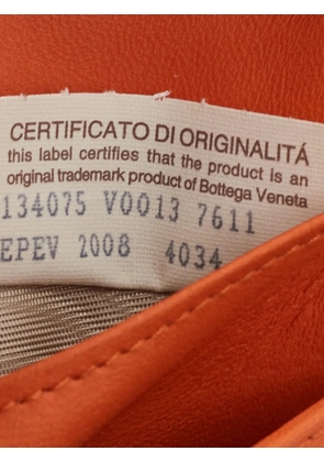 Bottega Veneta Pre-Owned 2008 Intrecciato flap wallet - Orange