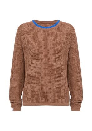 The Upside Avalon Bayli open-knit cotton sweater - Brown