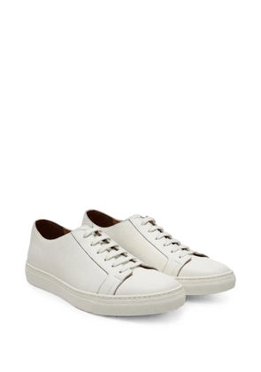 Tombolini grainy leather sneakers - White