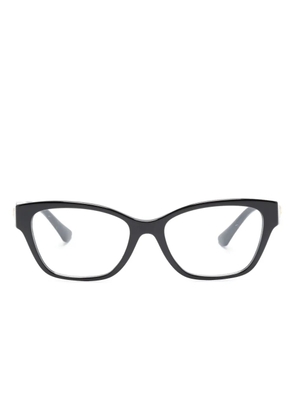 Versace Eyewear Medusa-plaque cat-eye frame glasses - Black