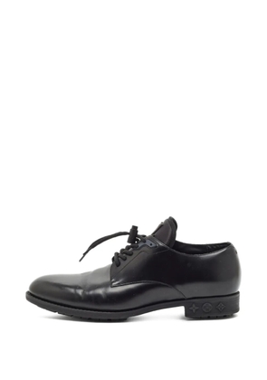 Louis Vuitton Pre-Owned LV Harness leather derby shoes - Black