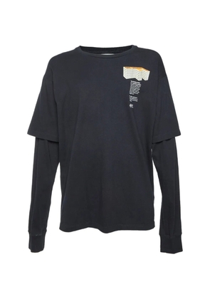 Off-White Pre-Owned graphic-print layered T-shirt - Black