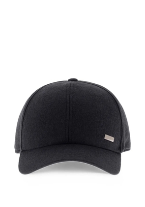 Herno cashmere-silk baseball cap - Blue