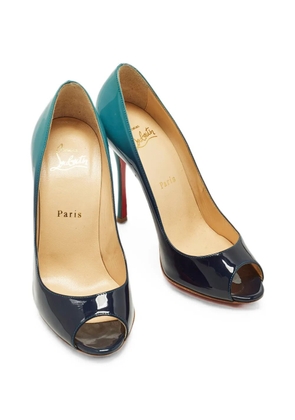 Christian Louboutin Pre-Owned Yootish peep-toe heeled pumps - Blue