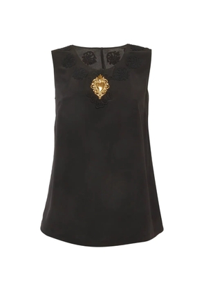 Dolce & Gabbana Pre-Owned Sacred Heart embellished top - Black