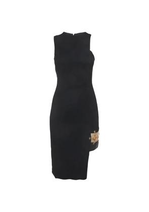 Versace Pre-Owned embellished-sleeveless mini dress - Black
