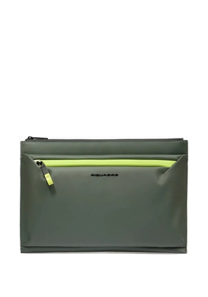 PIQUADRO water-resistant clutch bag - Green