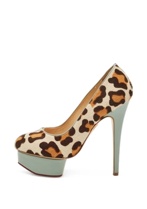 Charlotte Olympia Dolly leopard-print pumps - Neutrals