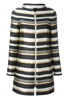 Herno striped coat - Black