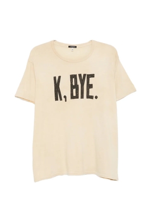R13 K Bye Boy T-shirt - Neutrals