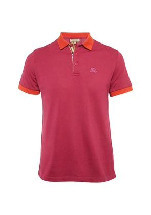 Burberry Pre-Owned pique-fabric polo shirt - Pink