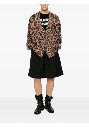 R13 leopard-print cardigan - Black