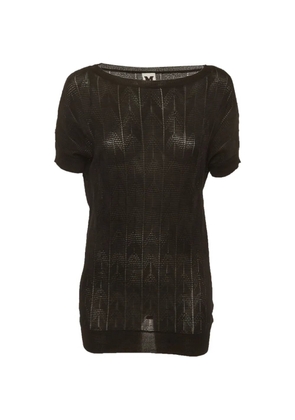 Missoni Pre-Owned short-sleeve mesh T-shirt - Black