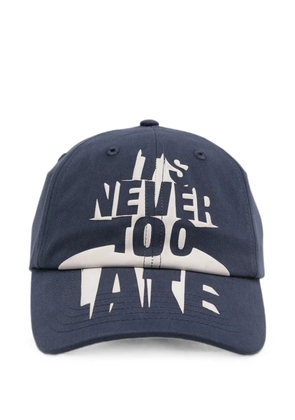 KAP Company slogan-print cap - Blue