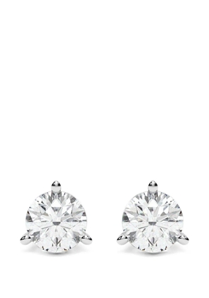 Diamond Essentials lab-grown diamond solitaire stud earrings - Silver