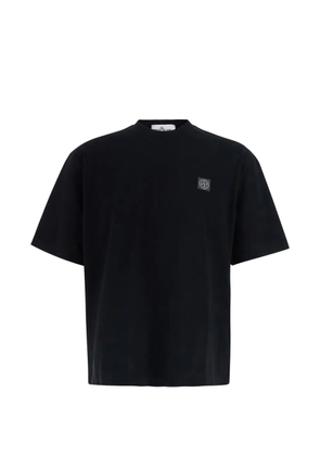Stone Island logo-patch relaxed fit T-shirt - Black