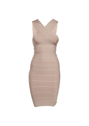Hervé Léger Pre-Owned Stella bandage mini dress - Neutrals