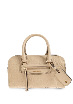 Michael Michael Kors Jet Set Travel logo-embossed leather tote bag - Neutrals