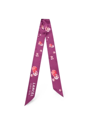 Lancel floral-print scarf - Purple