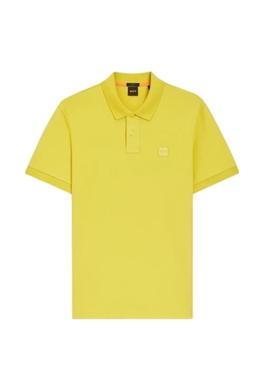 BOSS Passenger logo-patch polo shirt - Yellow
