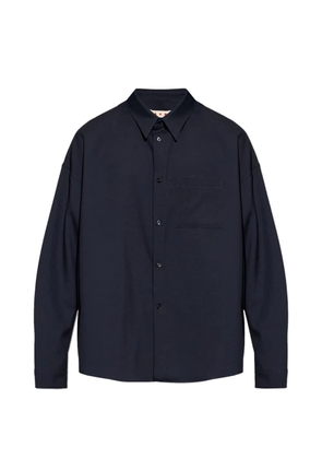 Marni chest-pocket shirt - Blue