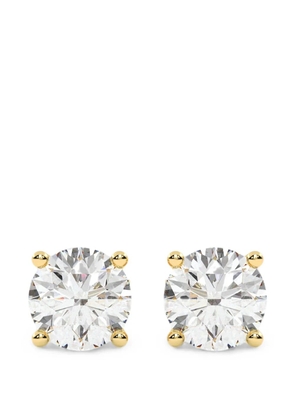 Diamond Essentials lab-grown diamond solitaire earrings - Gold
