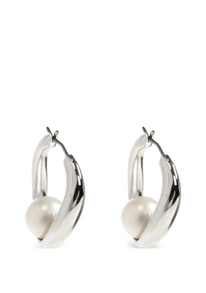 Kate Spade Harmony Hoops glass-pearl earrings - Silver