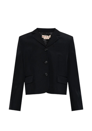 Marni single-vent cropped blazer - Black