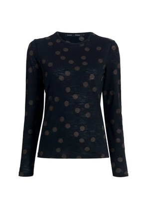 Proenza Schouler Mia top in polka-dot jersey - Black