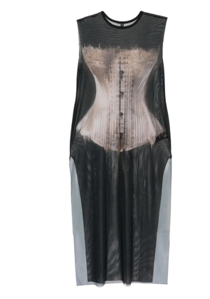 IA LONDON graphic-print dress - Black