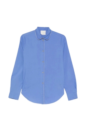 Forte Forte piped-trim long-sleeve shirt - Blue