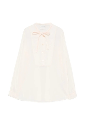 Forte Forte bib-detail blouse - Neutrals