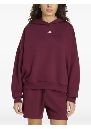 adidas logo-print Studio hoodie - Red